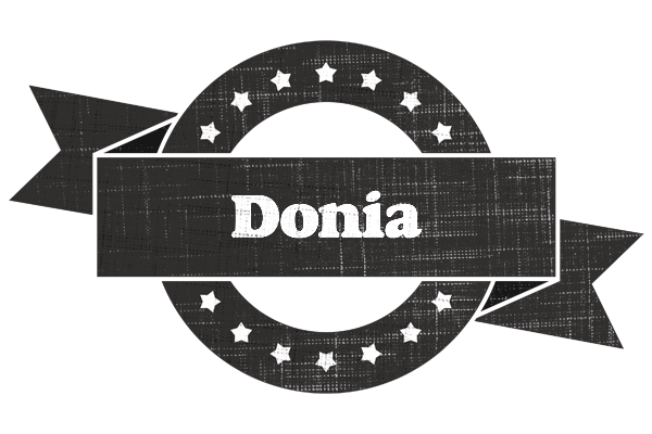 Donia grunge logo