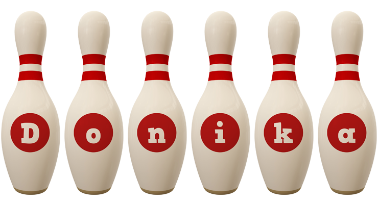 Donika bowling-pin logo