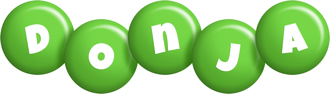 Donja candy-green logo