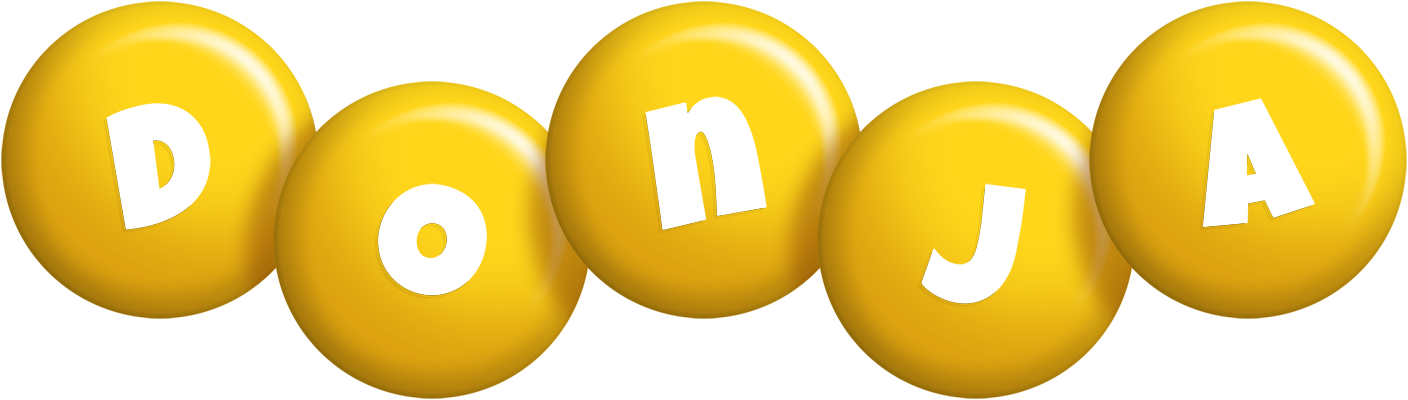 Donja candy-yellow logo