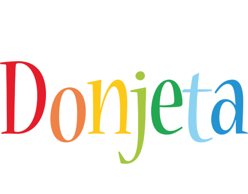 Donjeta birthday logo