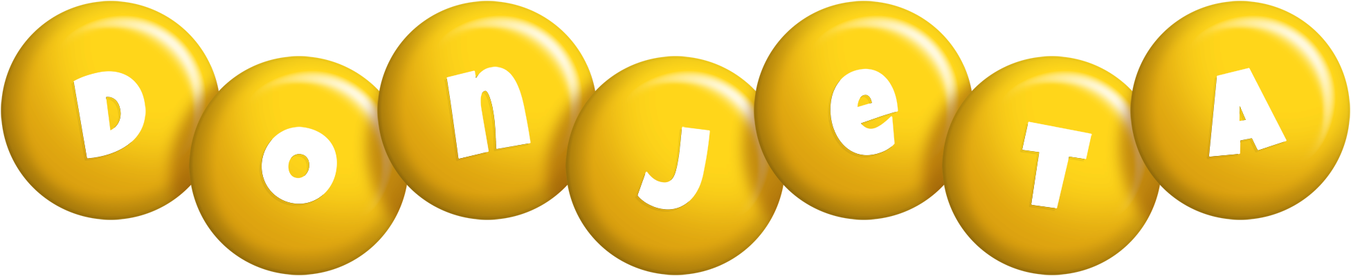 Donjeta candy-yellow logo
