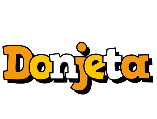 Donjeta cartoon logo