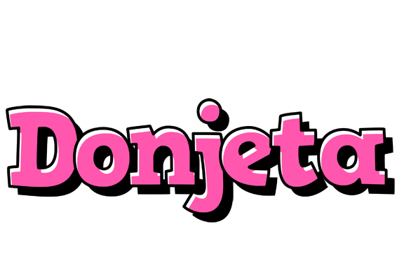 Donjeta girlish logo