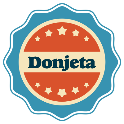 Donjeta labels logo
