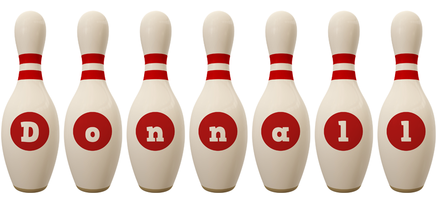 Donnall bowling-pin logo