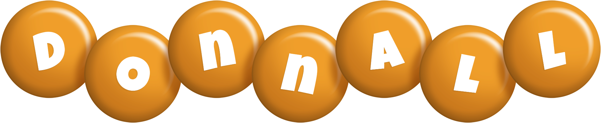 Donnall candy-orange logo
