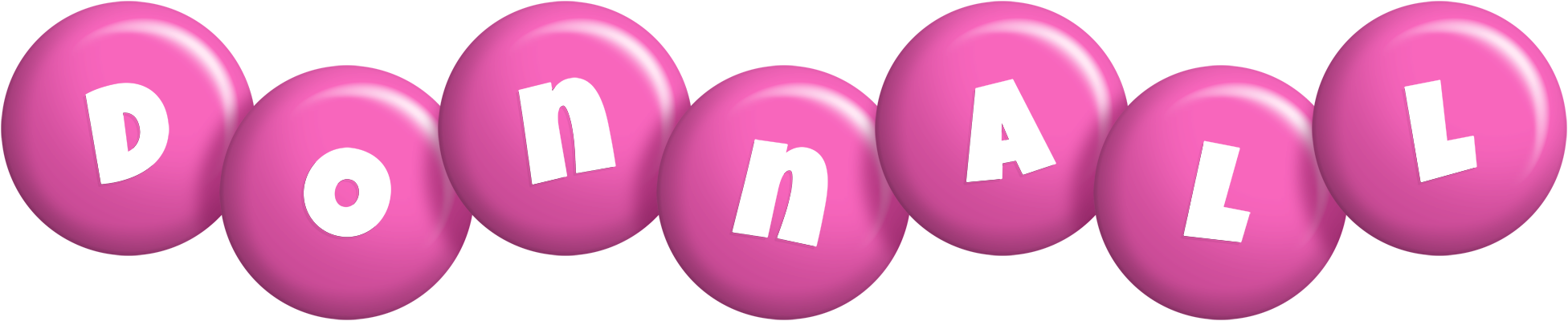Donnall candy-pink logo
