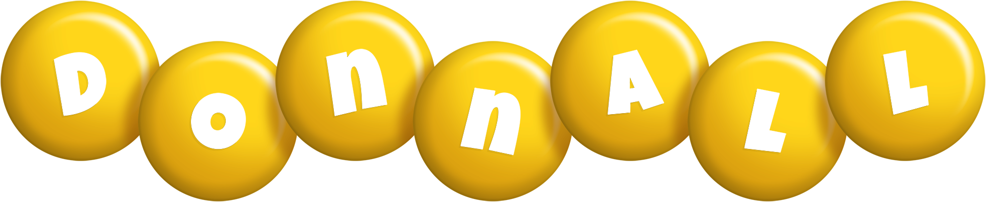 Donnall candy-yellow logo