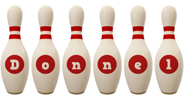 Donnel bowling-pin logo