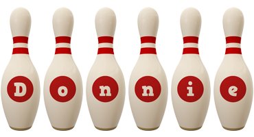Donnie bowling-pin logo