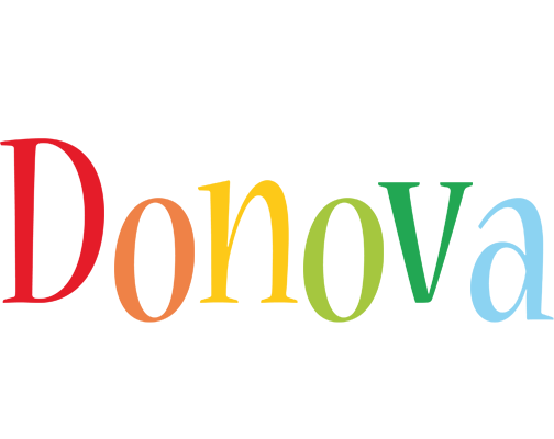 Donova birthday logo