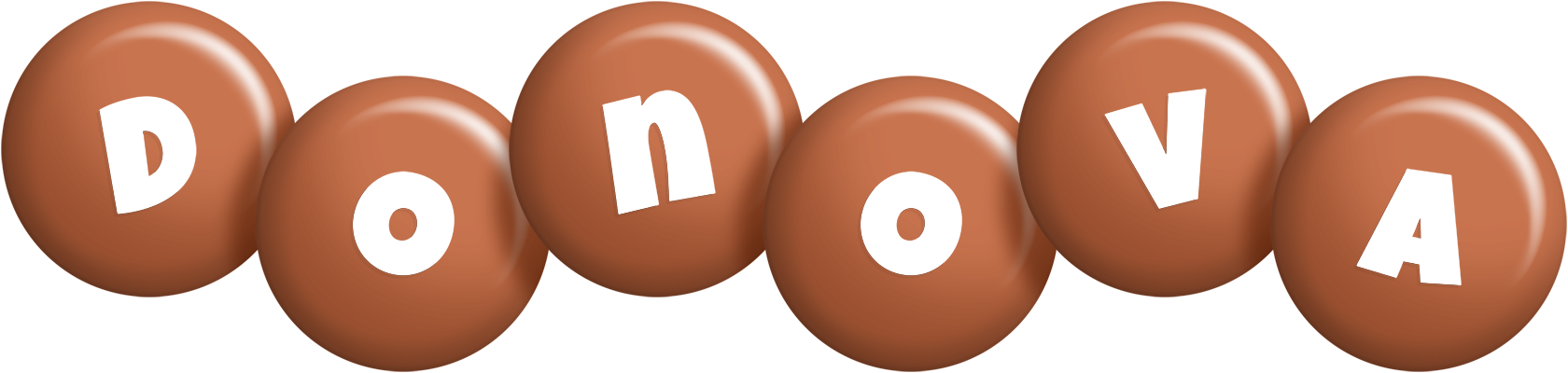 Donova candy-brown logo