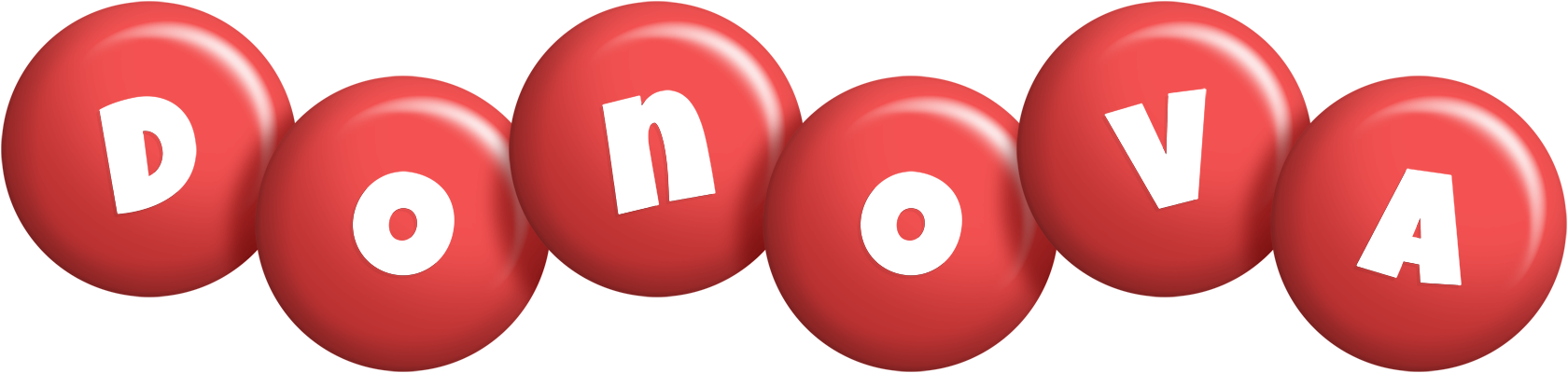 Donova candy-red logo