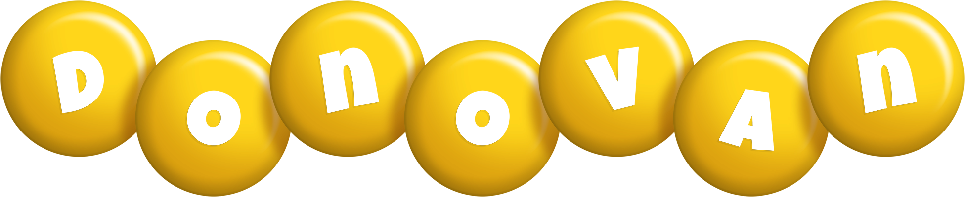 Donovan candy-yellow logo