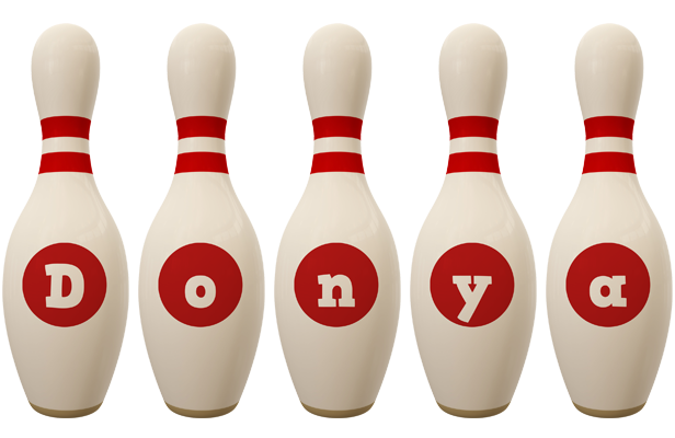 Donya bowling-pin logo