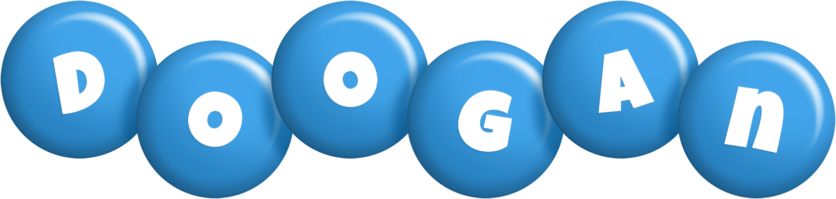 Doogan candy-blue logo
