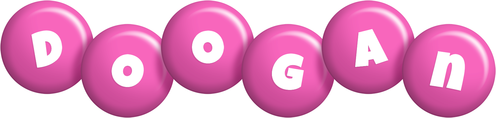 Doogan candy-pink logo