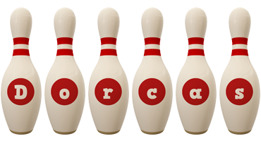 Dorcas bowling-pin logo