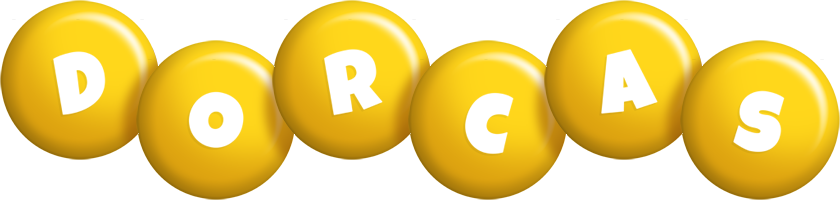Dorcas candy-yellow logo