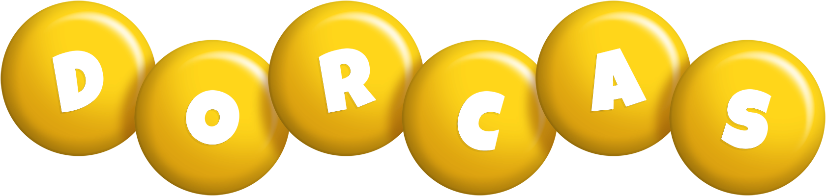 Dorcas candy-yellow logo
