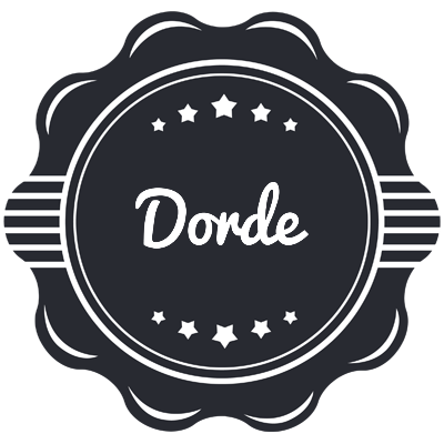 Dorde badge logo