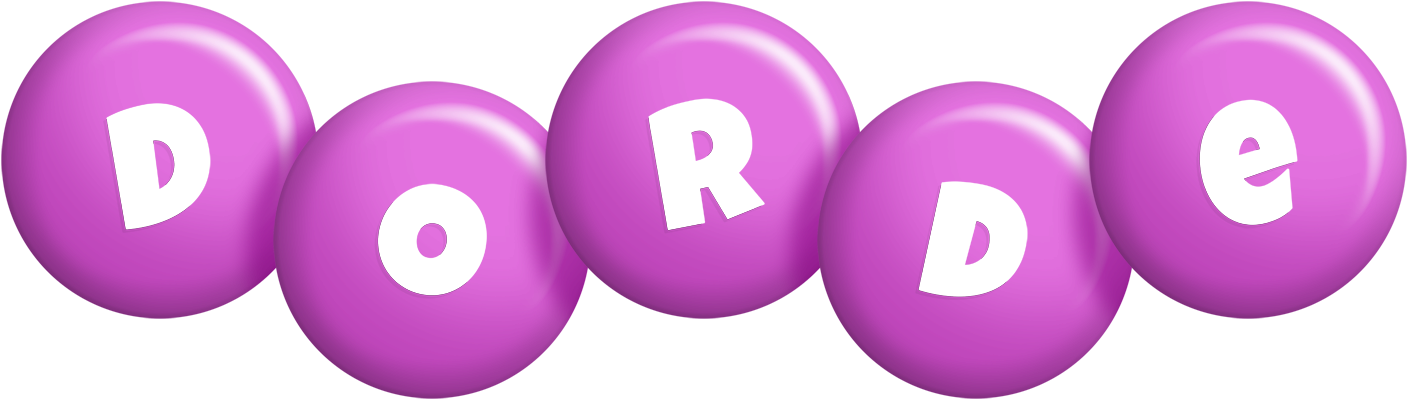 Dorde candy-purple logo