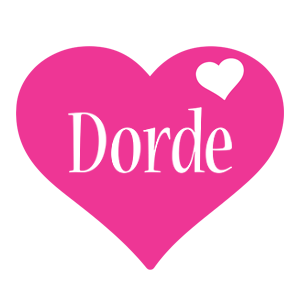 Dorde love-heart logo