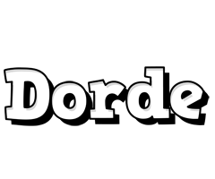 Dorde snowing logo