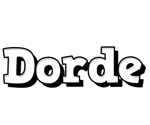 Dorde snowing logo