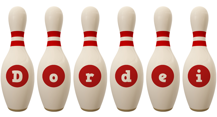 Dordei bowling-pin logo