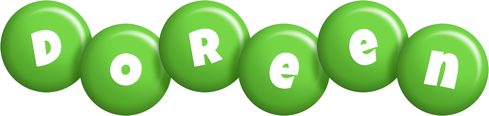 Doreen candy-green logo