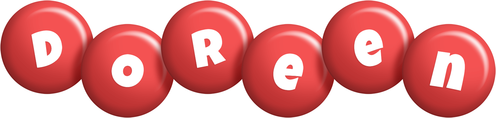 Doreen candy-red logo