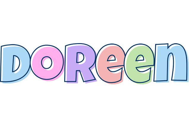 Doreen pastel logo