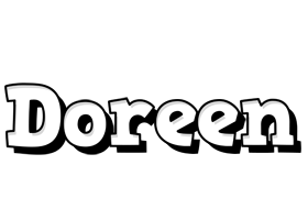 Doreen snowing logo