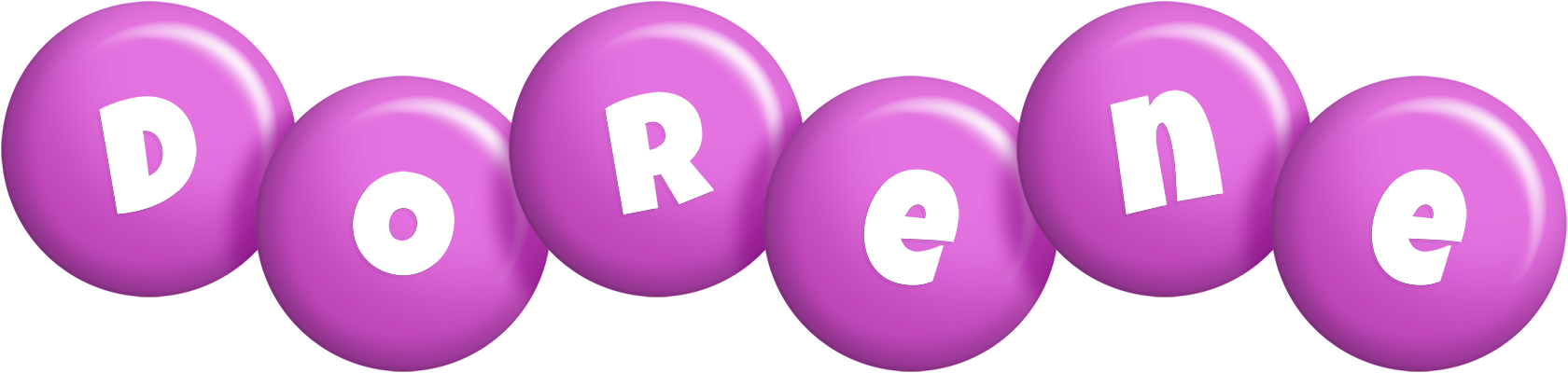 Dorene candy-purple logo