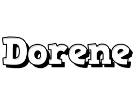 Dorene snowing logo