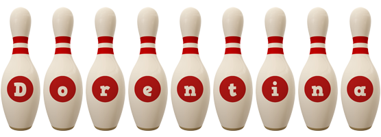 Dorentina bowling-pin logo