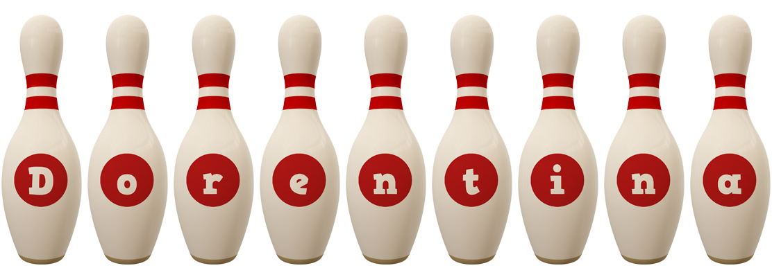 Dorentina bowling-pin logo