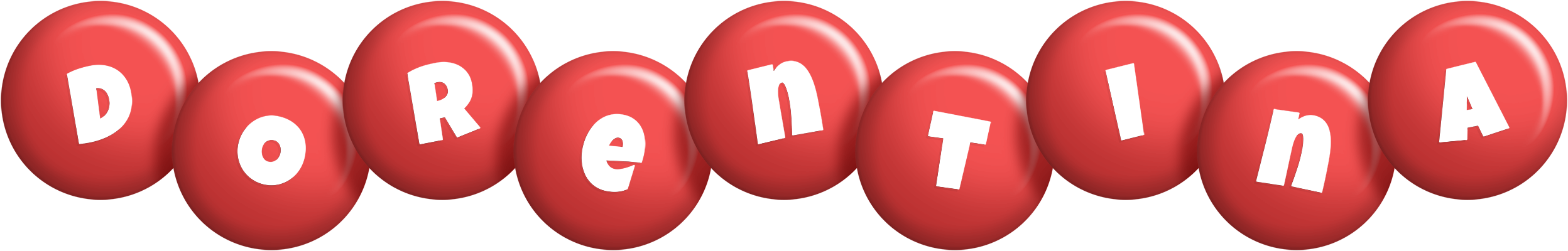 Dorentina candy-red logo