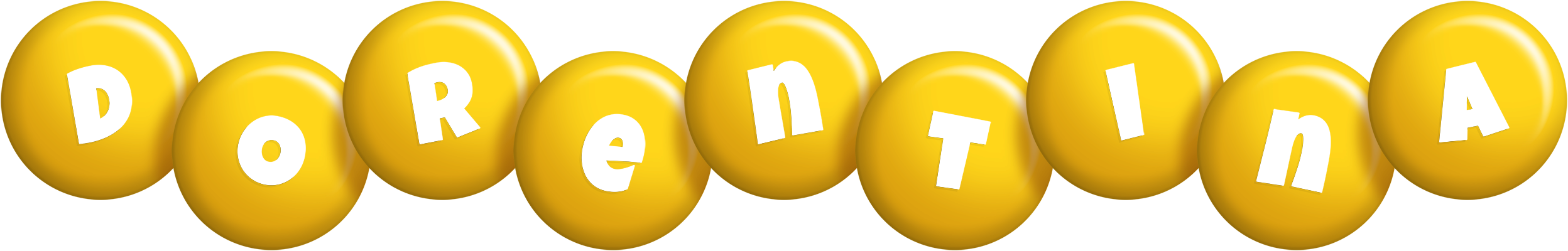 Dorentina candy-yellow logo