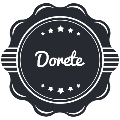 Dorete badge logo