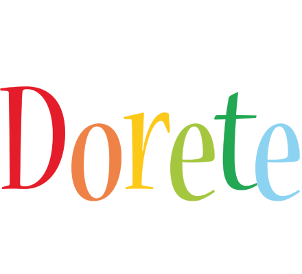 Dorete birthday logo