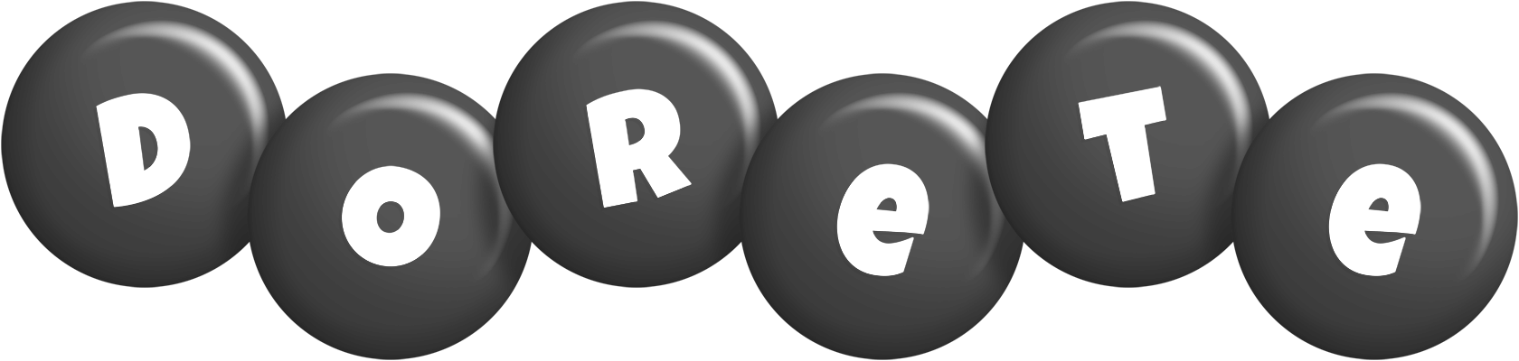 Dorete candy-black logo