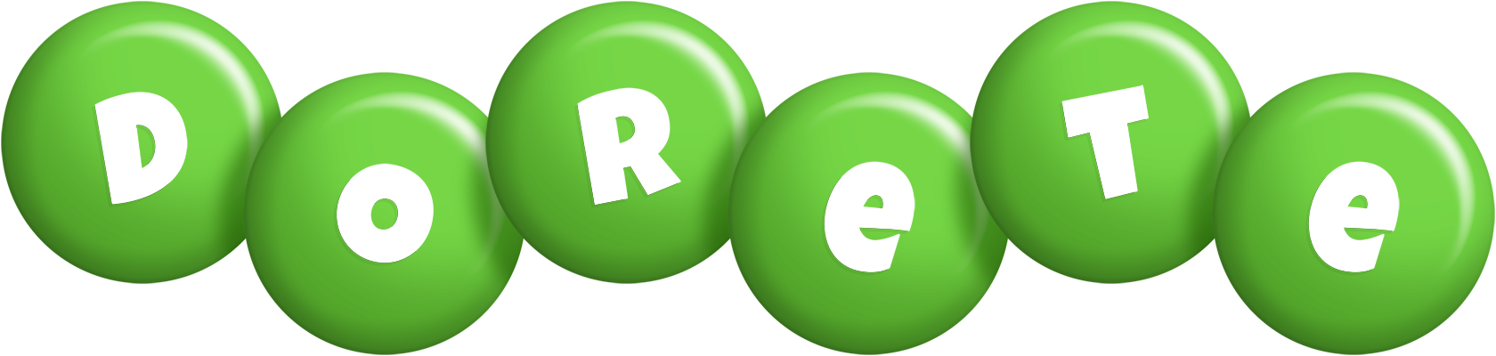 Dorete candy-green logo
