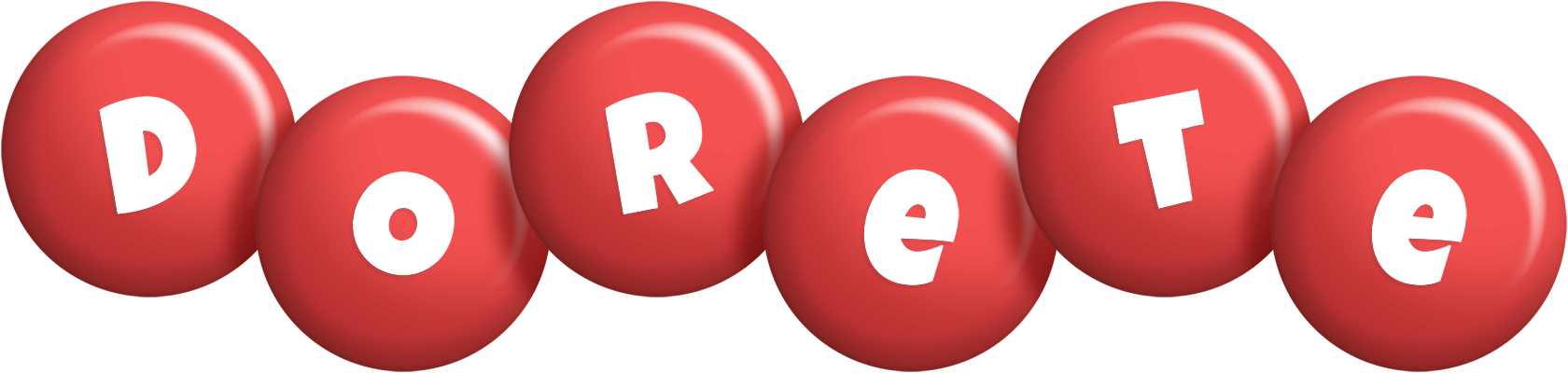 Dorete candy-red logo