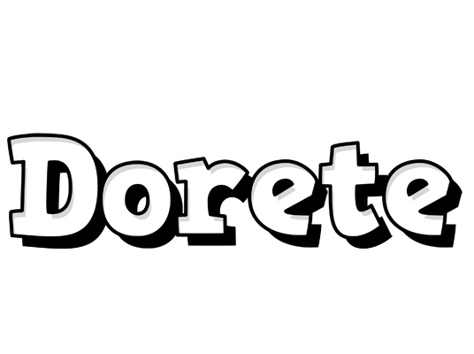 Dorete snowing logo