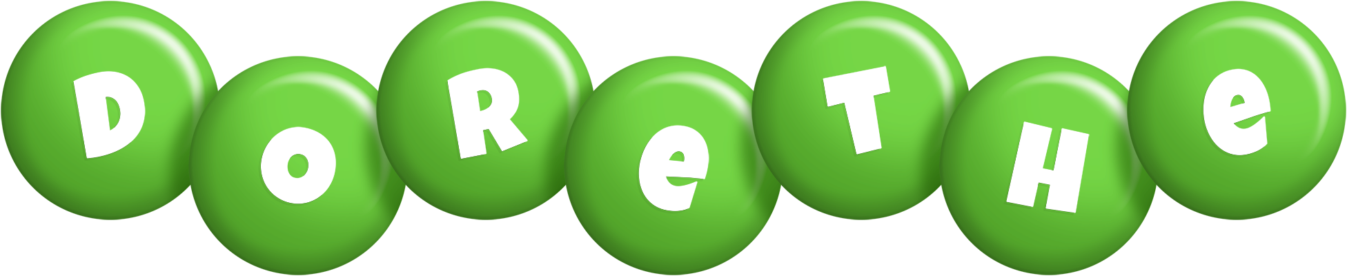 Dorethe candy-green logo