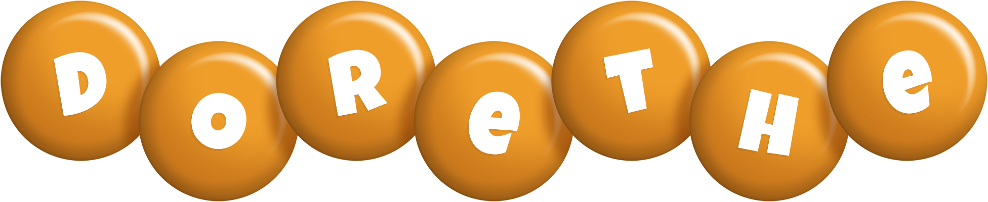 Dorethe candy-orange logo
