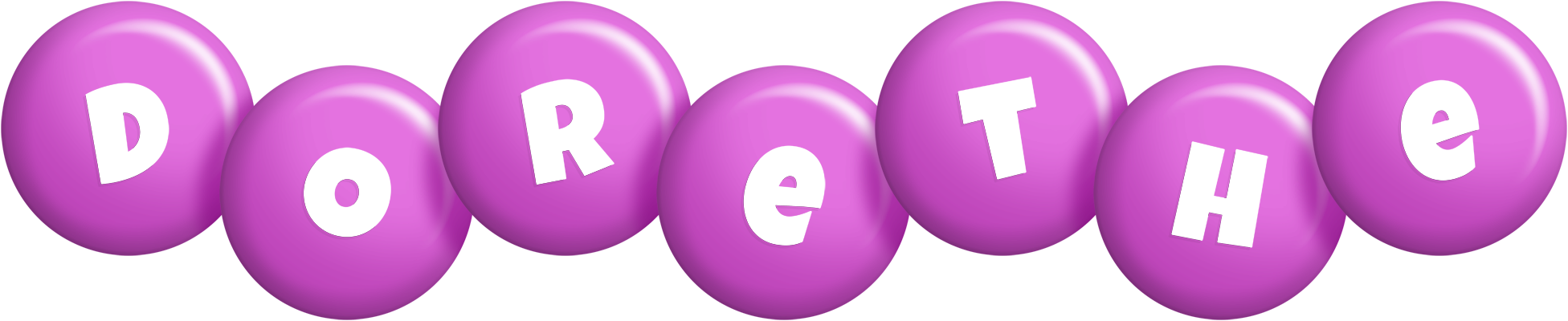 Dorethe candy-purple logo